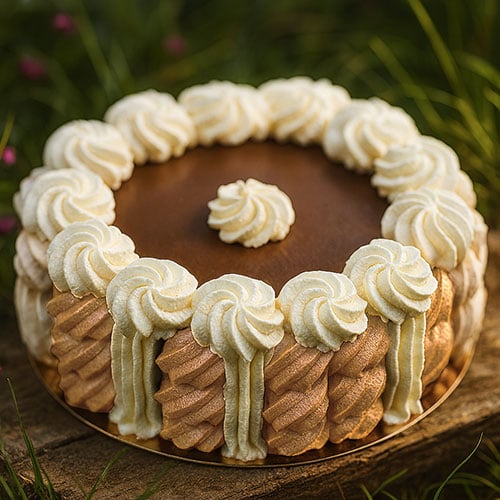 Vacherin vanille chocolat maison bio fabriqué en bretagne