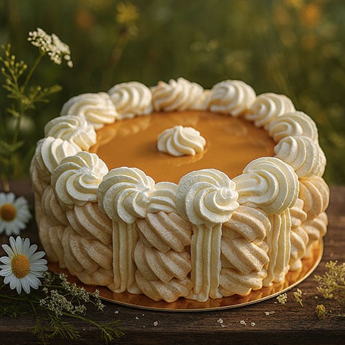 vacherin vanille caramel maison bio fabriqué à Avessac