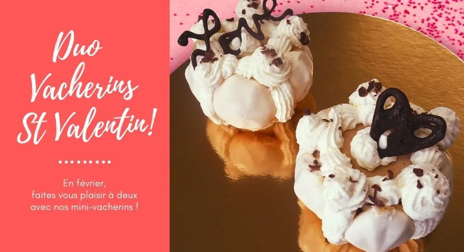 Des mini-vacherins pour la Saint Valentin
