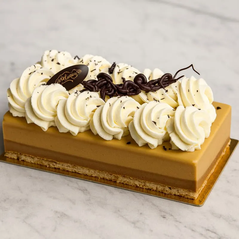 Bûche tarte Tatin Pommes Vanille Caramel