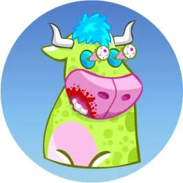 Vache fluorescente