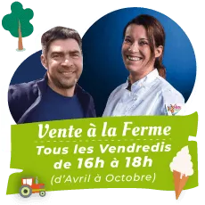 Vente directe de glaces bio à la Ferme