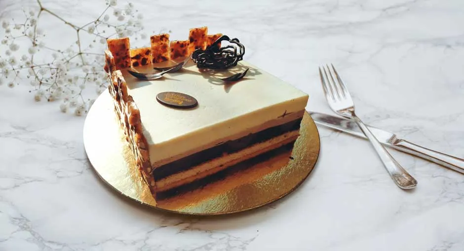 Bûche glacée de Pâques aux 3 chocolats