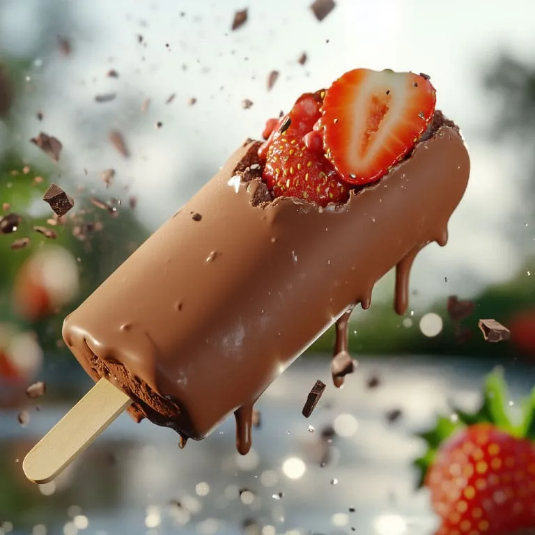 Bâtonnet ChoCow Chocolat fourré à la Fraise