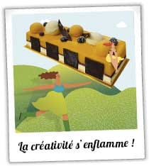 bûche glacée bio de la ferme Saint Yves à Avessac