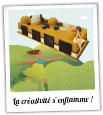 bûche glacée bio de la ferme Saint Yves à Avessac