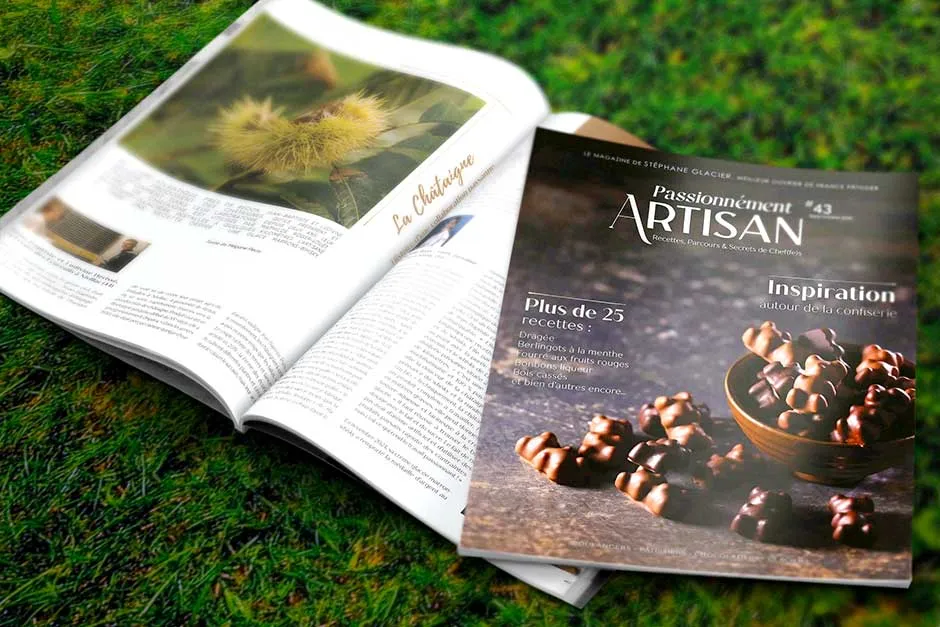 Trois pages consacrées à Mathilde dans Passionnément Artisan #43