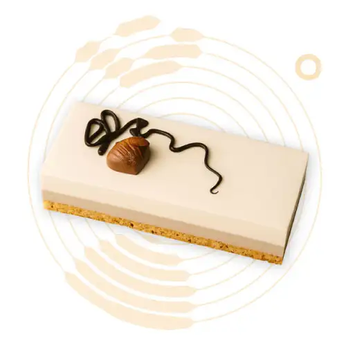 Bûche glacée marrons whisky breton bio et poire