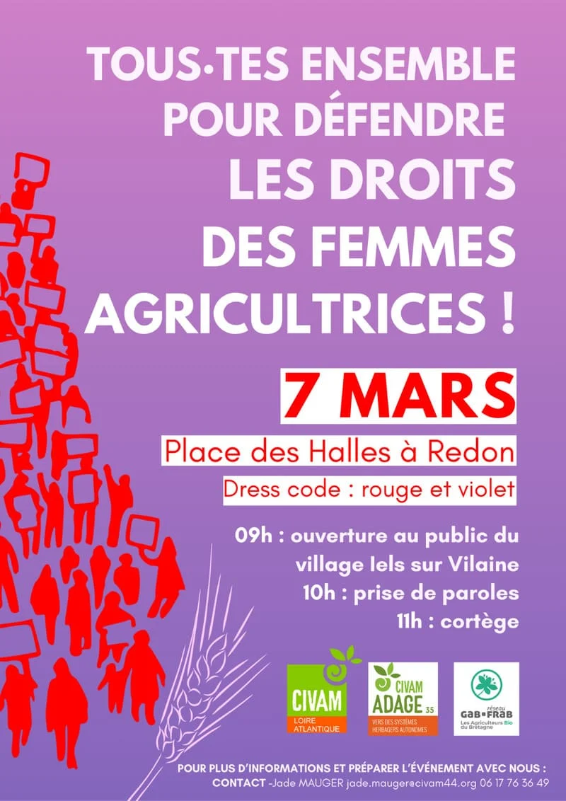 7 mars : ensemble pour défendre les droits des agricultrices
